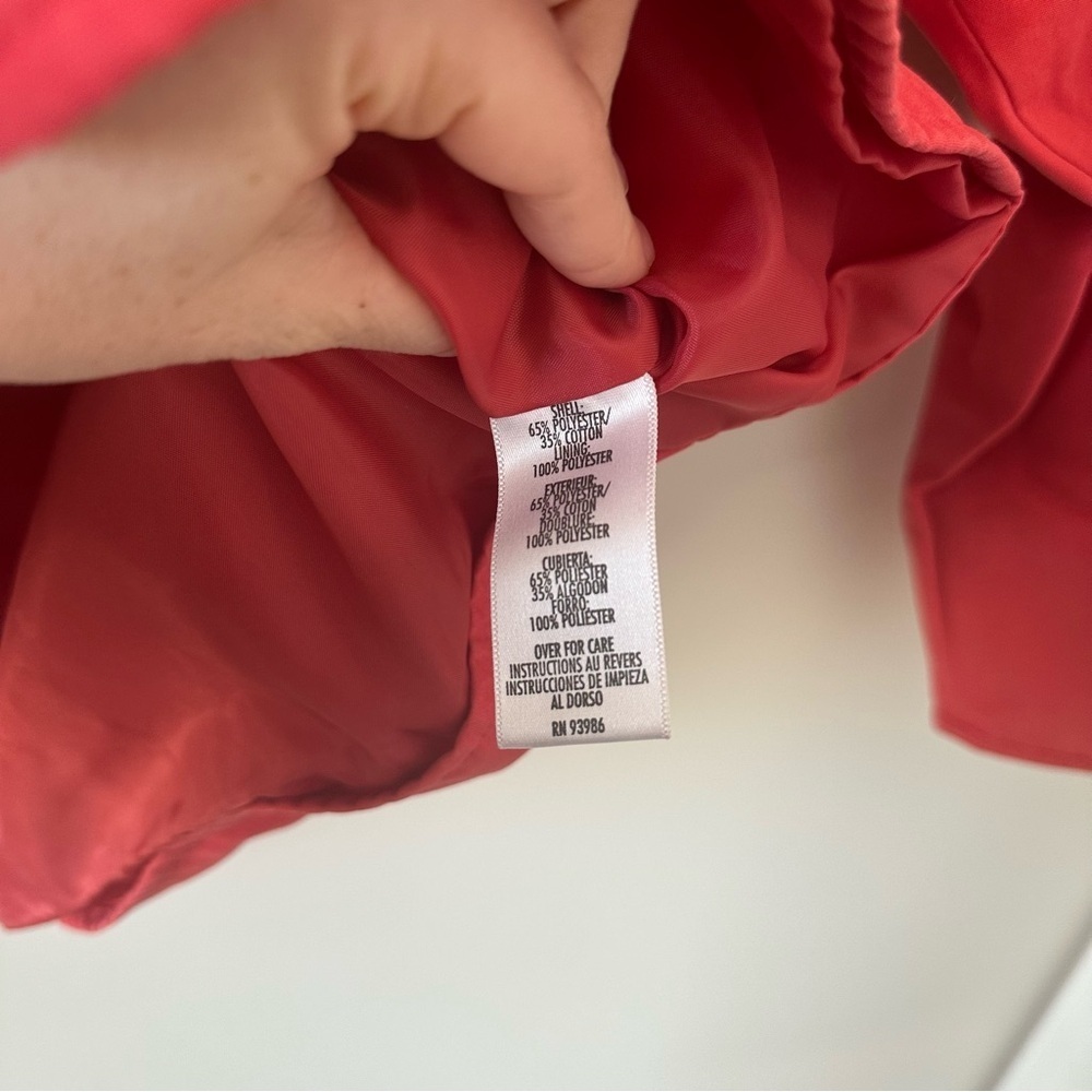 Women’s Vintage Windbreaker Rain Jacket Quarter Zip Casual Corner Annex Pink VTG - Picture 5 of 11